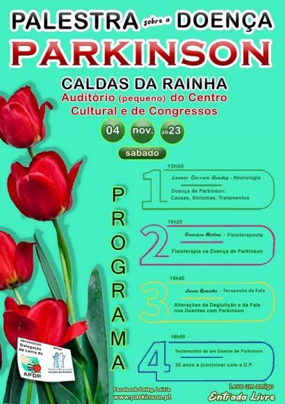 Palestra sobre a Doen&ccedil;a de Parkinson - 4 de novembro