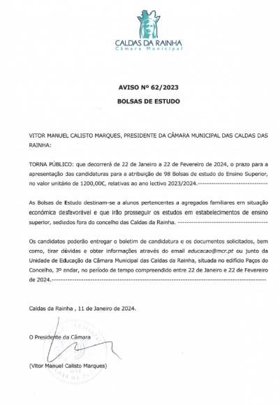 Bolsas de Estudo do Ensino Superior