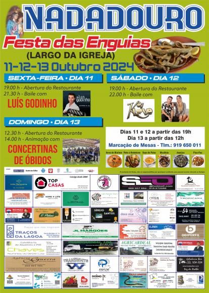 FESTA DAS ENGUIAS: 11, 12 e 13 de outubro de 2024