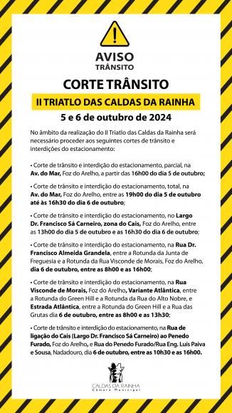 II TRIATLO DAS CALDAS DA RAINHA 6 de outubro de 2024