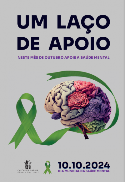 Um la&ccedil;o de apoio. Este m&ecirc;s de outubro apoie a Sa&uacute;de Mental.
