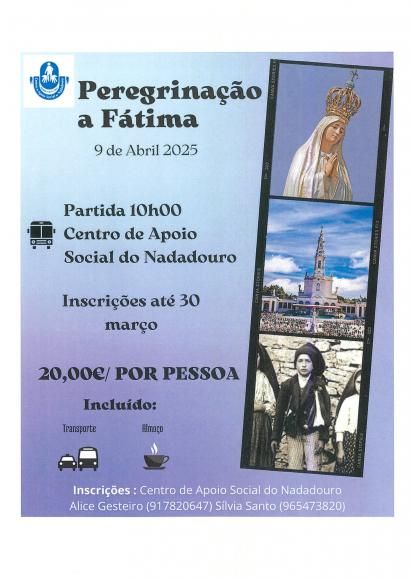 PEREGRINAÇÃO A FÁTIMA - 9 ABRIL 2025