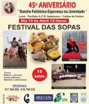 Festival das Sopas pelo 45&ordm; Anivers&aacute;rio do Rancho Folcl&oacute;rico Esperan&ccedil;a na Juventude